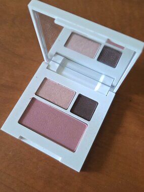 Clinique 03 Morning Java 22 Ballet Flats 15 Eyeshadows Smoldering Plum Blush Pal